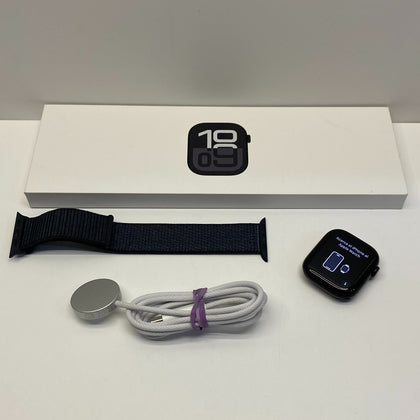 Apple Watch Series 10 42mm Jet Black Aluminum Case with Ink Sports Loop Faulty Parts Only