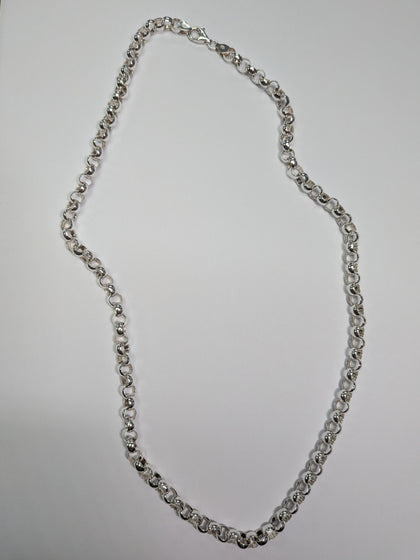 Silver Belcher Chain 24