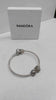 Pandora (ALE 925) Sterling Silver Snowflake Bangle Bracelet - With 3x Charms - Boxed