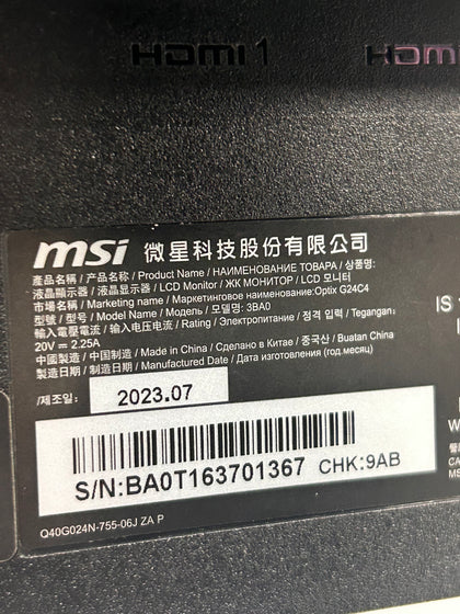 MSI Optix G24 23
