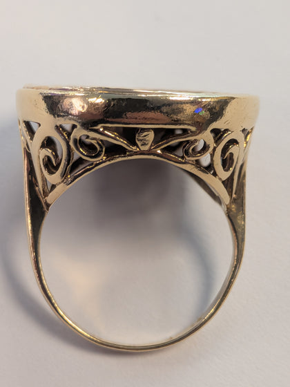 1901 Half Sovereign Ring Size  M