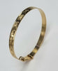 9ct Gold Baby Bangle Patterned