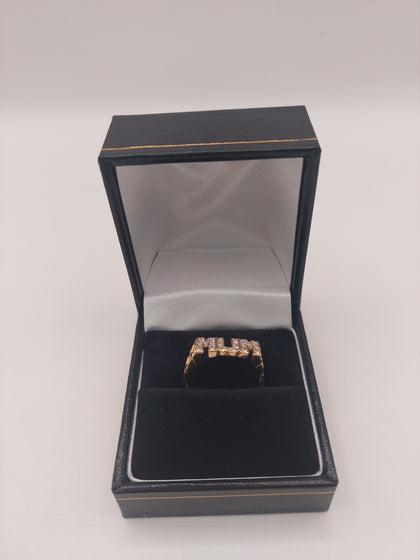 9k Gold MUM ring 1.8G Hallmarked(375)&Tested Size Q