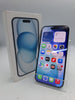 **LIKE NEW** Apple iPhone 15 256GB light blue unlocked boxed smartphone 100% batt health
