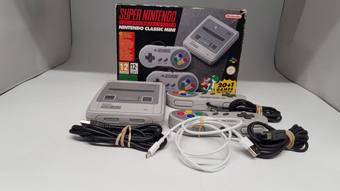 SNES Mini Classic Retro Gaming Console with Two Controllers