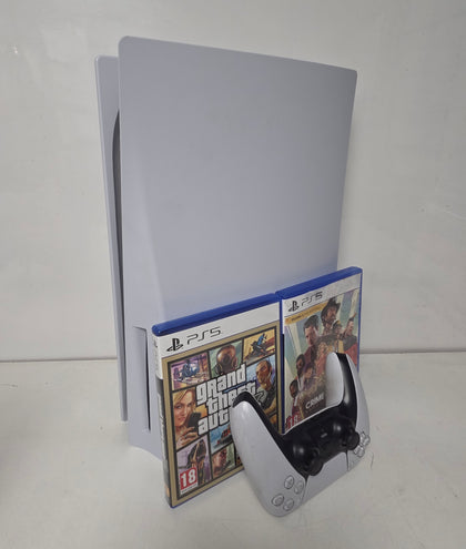 Sony Playstation 5 Disc Edition Console & 2 Games
