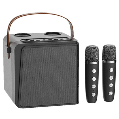 * NEWRIXING NR8807 Bluetooth Speaker Wireless Music Player with Dual TWS Handheld Noise Reduction Microphone - Black