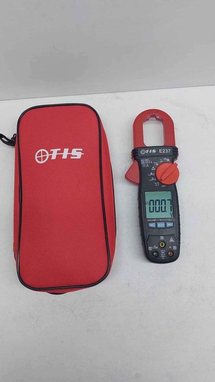 TIS E237 TRMS AC Digital Clampmeter With AMP Tip Jaws - With Case *NEVER USED*.