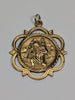 9CT Gold Chain With 9CT Gold ST Christopher Pendant