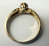 9ct yellow gold solitaire diamond ring size L