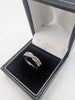 9ct White Gold Ladies Ring With 0.04ct Diamond - Size M - 2.87 Grams