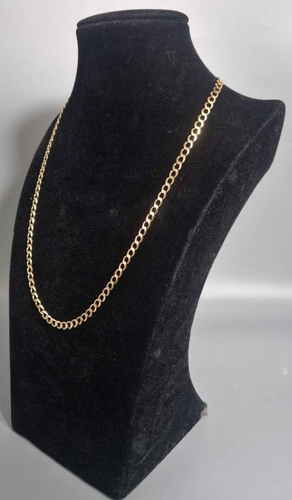 9ct GOLD NECKLACE 375 8.2G 18'' in Length