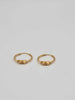 Pair Of 22ct Yellow Gold Hoop Bali Earrings - 2.56 Grams