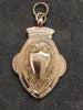 "William Hair Haseler" 1926 9ct Gold Reversible Shield Fob "Unengraved"