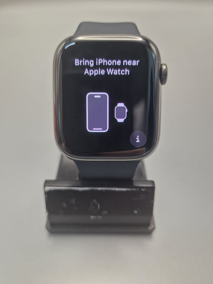 AX Watch Series 9 (Cel) Graphite Stainless Steel, 45mm, B Boxed with charge cable