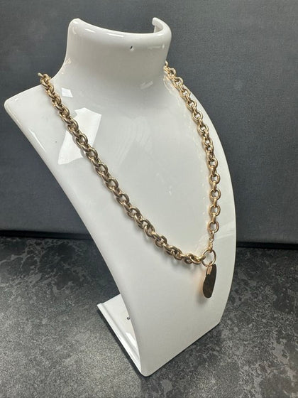 9ct Rose Gold Necklace 21.3g.