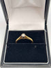 18ct Yellow Gold Antique CZ Solitaire Ring - Size H - 1.45 Grams