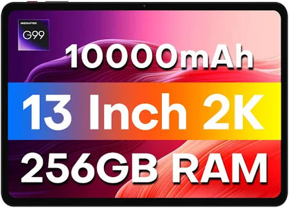 TECLAST T65MAX Tablet 13 Inch, 20GB+256GB/TF 1TB, Helio G99 Octa-Core Gaming Tablet, 10000mAh/18W Fast Charge, Large Tablets Android 15 with