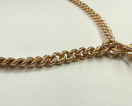 9CT GOLD DOUBLE ALBERT 18