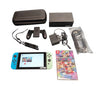 Nintendo Switch V2 Blue/Green w/Mario Kart 8 Deluxe**Unboxed**