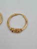 Pair Of 22ct Yellow Gold Hoop Bali Earrings - 2.56 Grams