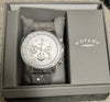 Rotary Men's Stainless Steel Mesh Bracelet Pilot Style Watch  **NEW**