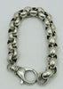 *PRE-OWNED* 925 STERLING SILVER FULLY HALLMARKED, 9'' LOOPED BELCHER STYLE BRACELET, 49.9G, BOXED