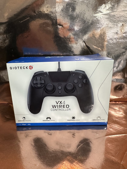 Gioteck VX4 PS4 Wired Controller - Black.