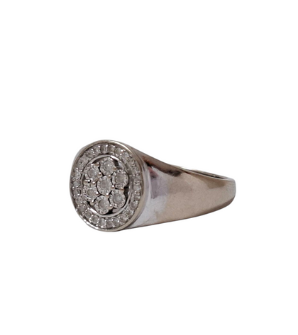 9 Carat White Gold Ring Size U