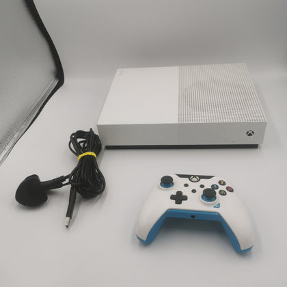 Xbox One S 1 Tb All-digital Edition. Console includes 1 wired controller and power cables-ITEM HAS DISCOLOURATION ON CONSOLE CASE
