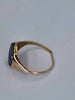 9ct Yellow Gold Hematite Intaglio Men's Signet Ring - Size Q - 2.50 Grams