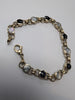 9CT GOLD MULTICOLOURED STONE BRACELET