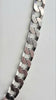 Mens Silver 20 inch curb chain