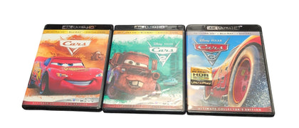 Disney Pixar Cars 4K Ultra HD DVD Bundle 