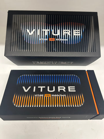 Viture Pro XR Glasses + Viture Pro Mobile Dock Boxed