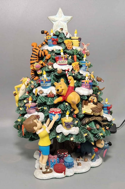 Danbury Mint The Winnie The Pooh Christmas Tree Collectible Light Up