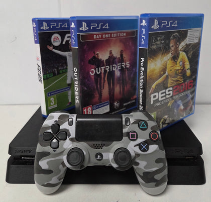 Sony PlayStation 4 500GB Slim Console & 3 Games