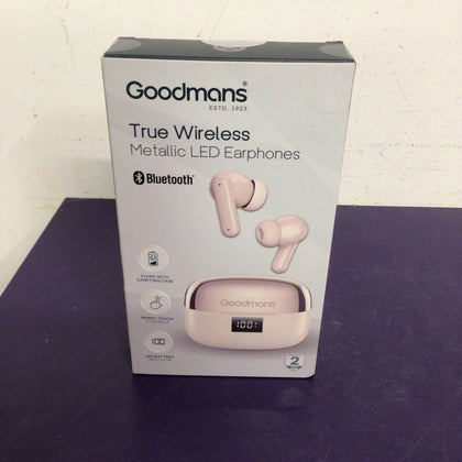 Goodmans True Wireless Led Metallic Earphones