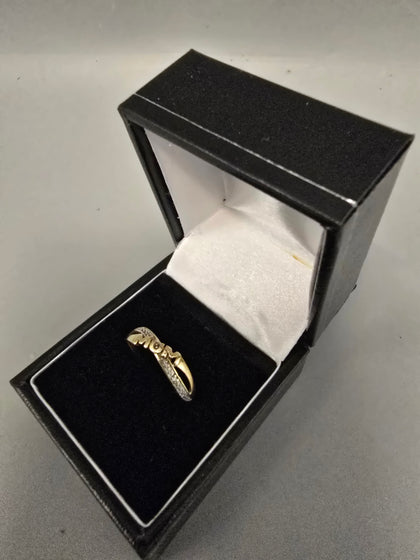 Gold MUM Ring 375 9ct 1.4G Size Q