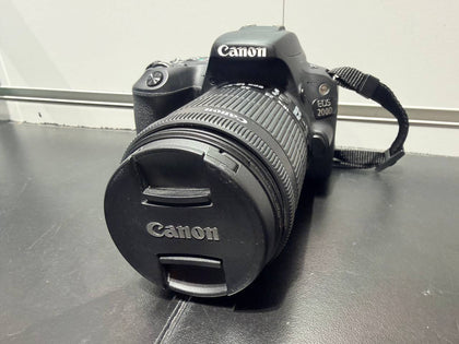 Canon EOS 200D Black + 18-55mm III with mansfroto holster plus 30 bag