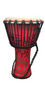 Meinl PADJ1-M-G Travel Series Rope Tuned Djembe 10", Pharaoh's Script