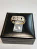 9ct Yellow Gold Dad Ring with 0.25ct Diamond Stones - Size U - 4.95g total - Hallmarked & Stamped
