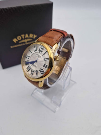 Mens Rotary Automatic Watch LE00011/21/RO – Rose Gold PVD – Swiss Made – Sapphire Crystal – Boxed
