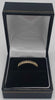 9ct yellow gold ring with white stones 2g Boxed size R hallmarked
