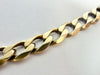 9ct yellow gold curb link chain 21"