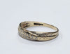 9ct Yellow Gold Ring With Clear Stones - 1.71G - Size N - Hallmarked