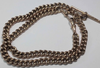 9CT ROSE GOLD DOUBLE ALBERT T-BAR CHAIN (HALLMARKED ON EACH LINK) PRESTON STORE