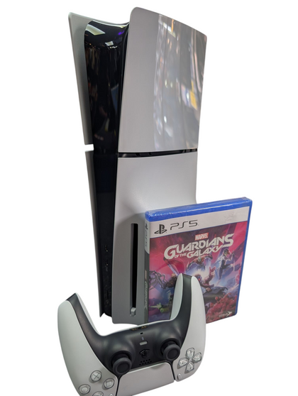 SONY PLAYSTATION 5 PS5 SLIM DISC CONSOLE WITH GUARDIANS OF THE GALAXY PRESTON STORE