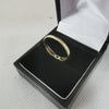 9k Gold Ring, with Diamond, 375 Hallmarked, 2.3Grams, Size: Q (Box Included)