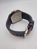 Ralph Christian Intrepid Chronograph Metal black/orange Dial Black Leather Strap quartz Watch BOXED